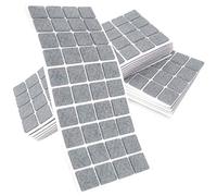Adsamm® / 800 x feltrini autoadesivi/Grigio / 25x25 mm/Quadrato/piedini per mobili in feltro da 3.5 mm di spessore/pad protettivi per arredi