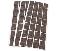 Adsamm® / 84 x feltrini autoadesivi in lana/marrone / 20x30 mm/rettangolari/piedini per mobili in feltro naturale extra soft da 3 mm di spessore/pad protettivi per arredi Adsamm® Quality