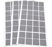 Adsamm® / 96 x feltrini autoadesivi ultrasottili/Grigio / 25x25 mm/Quadrato/piedini per mobili in feltro extra fine da 1.5 mm di spessore/pad protettivi per arredi