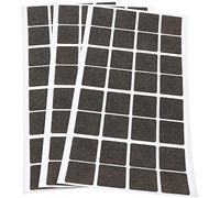 Adsamm® / 96 x feltrini autoadesivi ultrasottili/Marrone / 25x25 mm/Quadrato/piedini per mobili in feltro extra fine da 1.5 mm di spessore/pad protettivi per arredi
