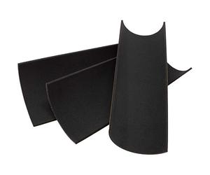 Adsamm ASP-25-SA-BL-100200-3 ASP-25-SA-BL-100200-3 cuscinetti antiscivolo in EPDM nero, 100 x 200 mm