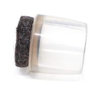 Adsamm LG-F-TR-14-4 LG-F-TR-14-4 coprigambe per sedia con feltro, trasparente, Ø 13-14 mm