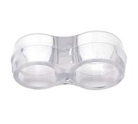 Adsamm® / paracolpi a doppio anello per maniglie/trasparente/ø 16 mm | ø 18 mm/ad anello/fermaporta ammortizzante in PVC/salvamaniglie trasparente per porte/finestre Adsamm® Quality