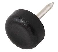 Adsamm PG-N-BL-13-16 PG-N-BL-13-16 feltrini in plastica con chiodo, diametro 13 mm, colore: Nero