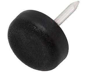 Adsamm PG-N-BL-15-16 PG-N-BL-15-16 feltrini in plastica con chiodo, Ø 15 mm, colore: Nero