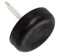 Adsamm PG-N-BL-20-16 16 feltrini in plastica con chiodo, Nero, Ø 20 mm