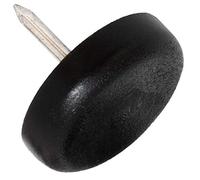 Adsamm PG-N-BL-22-4 PG-N-BL-22-4 feltrini in plastica con chiodo, colore: nero, Ø 22 mm