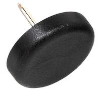 Adsamm PG-N-BL-25-16 PG-N-BL-25-16 feltrini in plastica con chiodo, Ø 25 mm, colore: Nero