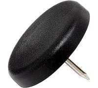 Adsamm PG-N-BL-30-32 PG-N-BL-30 - 32 feltrini in plastica con chiodo, Ø 30 mm, colore: Nero