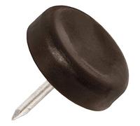Adsamm PG-N-BR-20-4 PG-N-BR-20-4 feltrini in plastica con chiodo, Ø 20 mm, colore: Marrone
