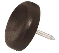 Adsamm PG-N-BR-22-4 PG-N-BR-22-4 feltrini in plastica con chiodo, colore: marrone, Ø 22 mm