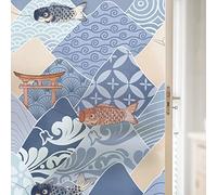 ADSFG Pellicola per Vetri Privacy 50cm x 200cm Pellicola per Finestre Colorato Smerigliato Statico Senza Colla Tenda Pellicola Isolante Termica per Protezione Solare,K