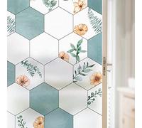 ADSFG Pellicola per Vetri Privacy 50cm x 200cm Pellicola per Finestre Colorato Smerigliato Statico Senza Colla Tenda Pellicola Isolante Termica per Protezione Solare,B