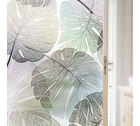 ADSFG Pellicola per Vetri Privacy 50cm x 200cm Pellicola per Finestre Colorato Smerigliato Statico Senza Colla Tenda Pellicola Isolante Termica per Protezione Solare,H