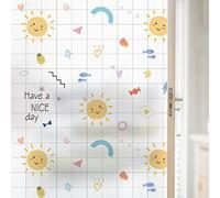 ADSFG Pellicola per Vetri Privacy 50cm x 200cm Pellicola per Finestre Colorato Smerigliato Statico Senza Colla Tenda Pellicola Isolante Termica per Protezione Solare,Q