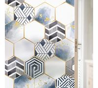ADSFG Pellicola per Vetri Privacy 50cm x 200cm Pellicola per Finestre Colorato Smerigliato Statico Senza Colla Tenda Pellicola Isolante Termica per Protezione Solare,O