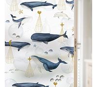 ADSFG Pellicola per Vetri Privacy 50cm x 200cm Pellicola per Finestre Colorato Smerigliato Statico Senza Colla Tenda Pellicola Isolante Termica per Protezione Solare,M
