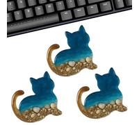 Adsfvs Abbraccio Tascabile Animale in Resina - Carte Con Messaggi Positivi Tascabili | 3 Pezzi Motivazionali Con Marini Per Organizzatori Spazi Mantenimento Benessere Ragazzi Adulti Bambini Studio