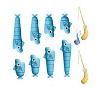Adsfvs Giocattolo Da Pesca Per Bambini | Gioco da Tavolo Estendibile di Pesca o Squalo | Giocattoli Per La Motricità Fine,Per Bambini 3+ Anni, Maschi e Femmine, Asilo, Scuola 'Infanzia, Prescolare,