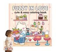 Adsfvs Libro Da Colorare Per Bambini,Pagine Grandi E Facili Con Disegni | Pagine A Tema Matrimonio e Amore Con Illustrazioni Carine Per Distensione e Serenità