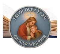Adsfvs Moneta Cristiana | Moneta Fede Oltre Paura,Collezione Dettagliata Di Medaglioni Commemorativi Per Appassionati Adulti Che Offre Supporto Spirituale Adatta A Donne Ed Uomini Fan E Per La Casa