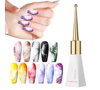 Adsfvs Smalto Gel,Effetto Fioritura Gel Diffusore 10ml | Liquido Rapida Polimerizzazione per Modellaggio Arte Manicure Donne Ragazze