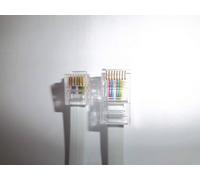 ADSL 6 Filo RJ12 - RJ45 Toppa Cavo - 1m 2m 3M 4m 5m - Vari Lunghezza