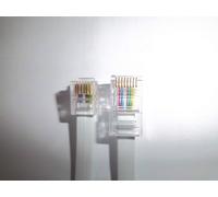 ADSL 6 Filo RJ12 - RJ45 Toppa Cavo - 1m 2m 3M 4m 5m - Vari Lunghezza