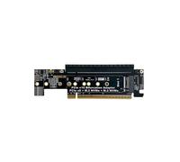 ADT-LINK Scheda di Espansione Split PCIe 5.0 da X16 A X8+X4+X4 GEN5, Scheda Riser da Mezza A Intera Altezza per SSD M.2 NVMe 22110-2230