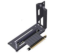 ADT-LINK Schede Grafiche Video Staffa Verticale PCIe 3.0 x16 PCI-E Express Extender Cavo di Estensione R33SH per ATX PC Chassis Case (Cavo con staffa, 20 cm)
