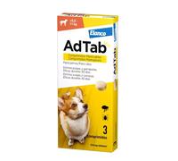 ADTAB Antiparassitario Cane 1-45 kg Pulci Zecche masticabili 3 Compresse