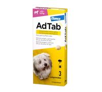 ADTAB Antiparassitario Cane 1-45 kg Pulci Zecche masticabili 3 Compresse
