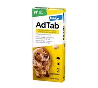 ADTAB Antiparassitario Cane 1-45 kg Pulci Zecche masticabili 1 o 3 Compresse