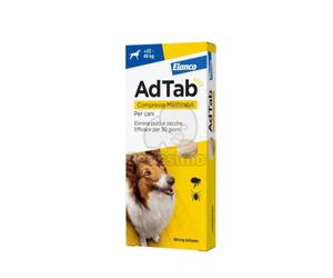 AdTab™ antiparassitario - compressa masticabile per cani 1 cpr. / Per peso corporeo compreso tra 22 e 45 kg
