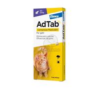 AdTab™ antiparassitario - compressa masticabile per gatti 1 cpr. / Per peso corporeo compreso tra 0,5 e 2 kg