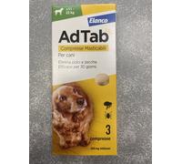ADTAB ANTIPARASSITARIO PER CANE 11-22 KG ELANCO ELIMINA PULCI E ZECCHE 3 PASTIIC