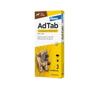 ADTAB CANI 1,3/2,5 Kg (3 cpr) - Antiparassitario in compresse masticabili per cani molto piccoli