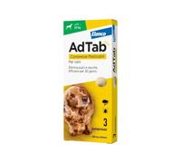 ADTAB CANI 11/22 Kg - Antiparassitario in compresse masticabili per cani grandi - 3 cpr