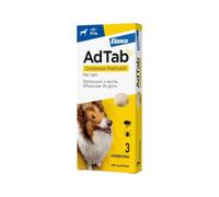 ADTAB CANI 22/45 Kg - Antiparassitario in compresse masticabili per cani molto grandi - 3 cpr