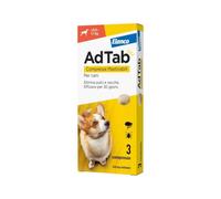 ADTAB CANI 5,5/11 Kg (3 cpr) - Antiparassitario in compresse masticabili per cani di media taglia