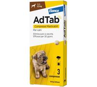 AdTab Compresse Masticabili Cane 1,3-2,5kg 56 MG 3 COMPRESSE