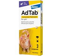 AdTab Compresse Masticabili Gatto 0,5-2kg 12 MG 3 COMPRESSE