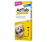 AdTab Elanco Compresse masticabili Antiparassitario orale per cani: cani >2,5 - 5,5 Kg