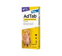 ADTAB GATTI 0,5/2 Kg (3 cpr) - Antiparassitario in compresse masticabili per gatti piccoli