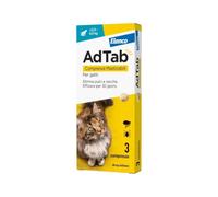 ADTAB GATTI 2/8 Kg (3 cpr) - Antiparassitario in compresse masticabili per gatti