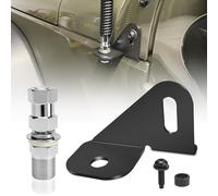 ADTOPI JL CB - Supporto antenna con filettatura standard 3/8 x 24, supporto antenna CB per lato conducente con kit adattatore a vite SO-239 compatibile con Jeep Wrangler JL JLU e Gladiator JT