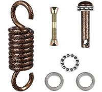 ADTUIUG Molle per amache, Hardware for moschettone Altalena di Ricambio for Parti Amaca con Gancio a Molla in Acciaio Inossidabile(Coffee12.00X3.40X3.4)