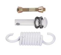 ADTUIUG Molle per amache, Hardware for moschettone Altalena di Ricambio for Parti Amaca con Gancio a Molla in Acciaio Inossidabile(White3.4X12CM)