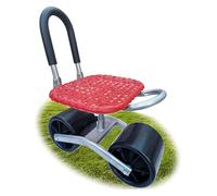 ADTUIUG Sgabello da giardino con poggiagomiti, Carrello da giardino con ruote e cestino Sgabello Accessori for la cura del giardinaggio(Onecolor)