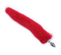 Adult Anal Sex Products Butt Plug Anal Anal Toys For Woman Stainless Steel Sex Shop Exotic Accessories Butt Plug Tail Fox Gay(Stainless red)